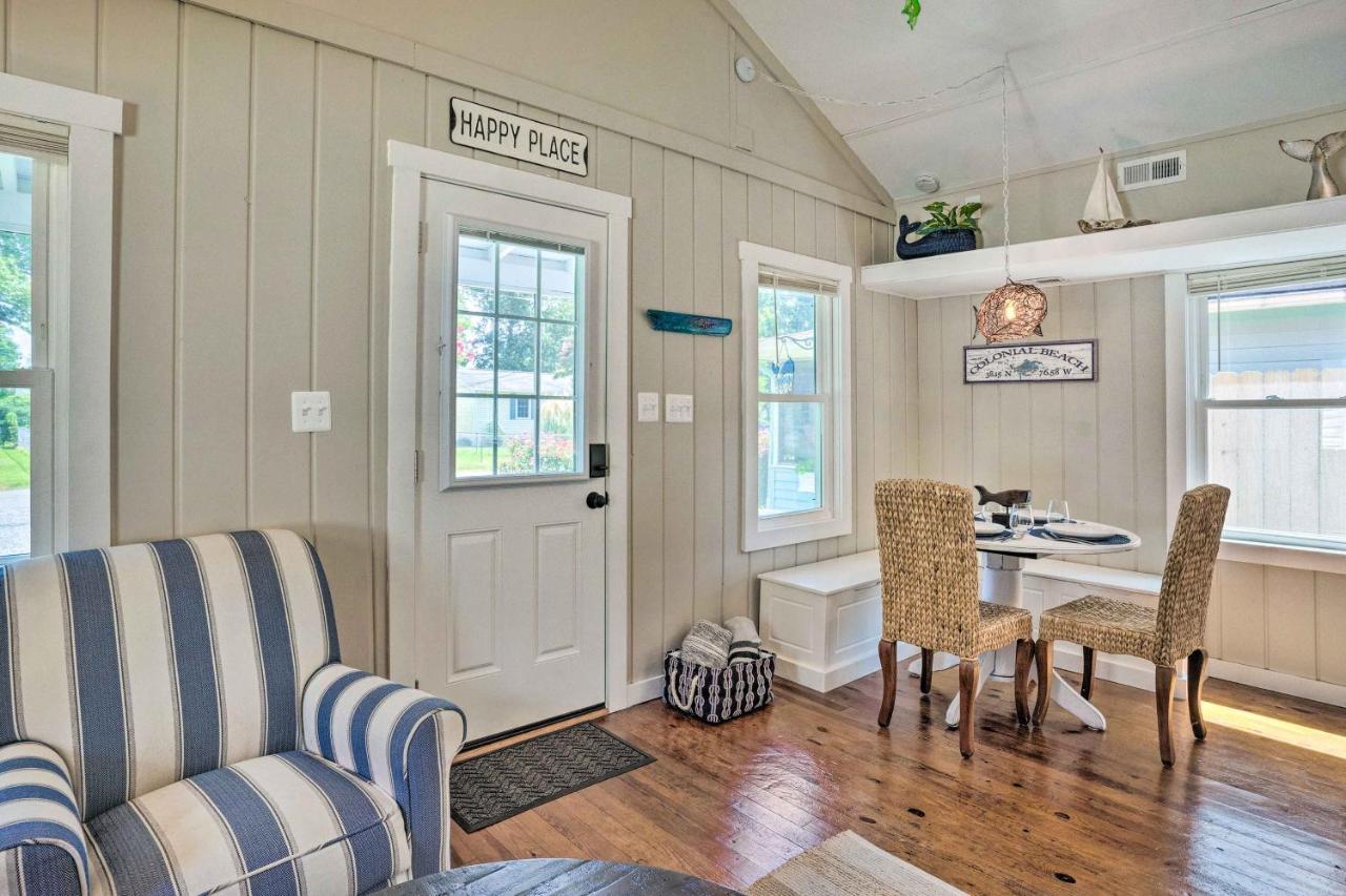 Chic Cottage With Private Yard Steps To Beach! コロニアル・ビーチ エクステリア 写真